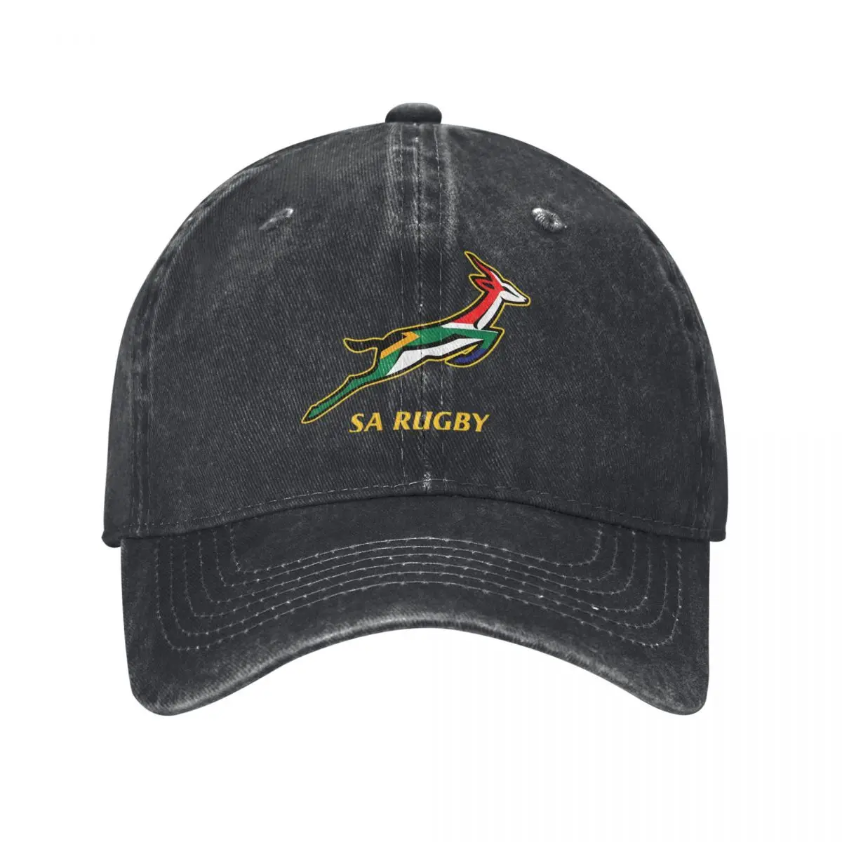 Retro Springboks Rugby South Africa Springbok Baseball Caps Men Women Distressed Washed Snapback Cap Outdoor Running Golf