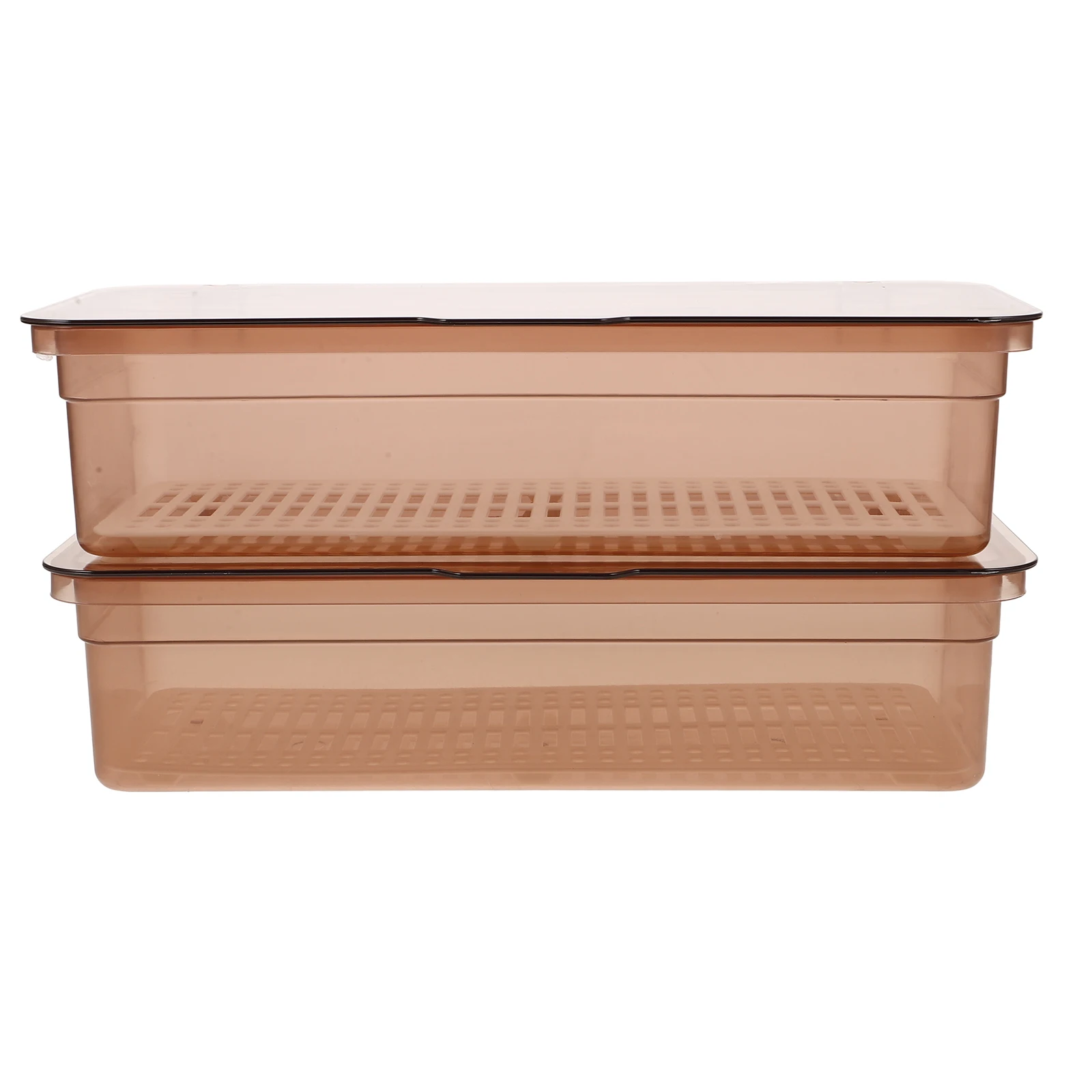 

2 Pcs Cutlery Tray with Cover Storage Box Chopstick Holder Lunch Chopsticks Rack