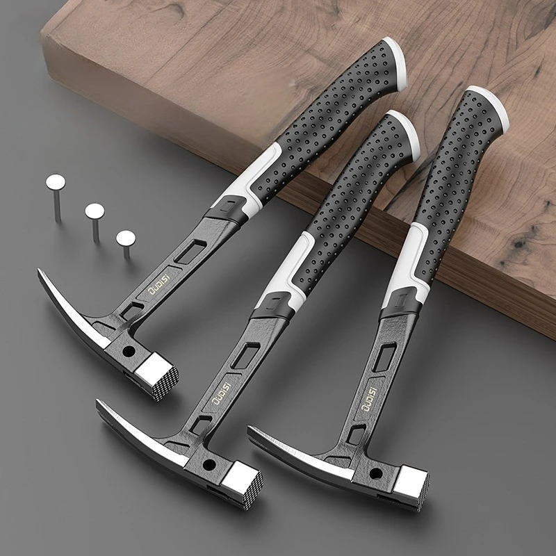 Multifunction Claw Hammer Magnetic for Non-slip Shockproof Steel Hammer Hand Tool Automatic Woodworking Nail Suction Hammer