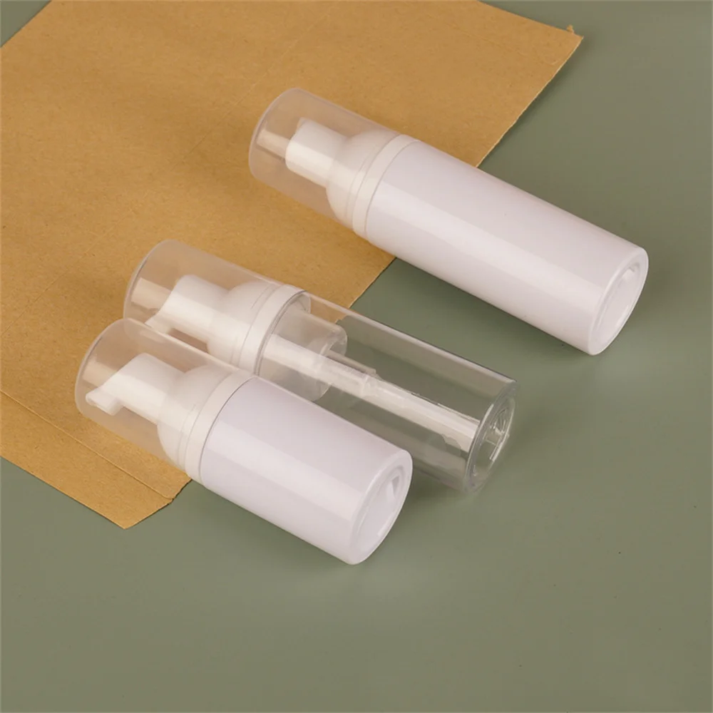 10pcs/lot 30ml 60ml Plastic Foam Pump Bottle Empty Face Eyelashes Cosmetic Bottle Cleaner Soap Dispenser Foam Bottle