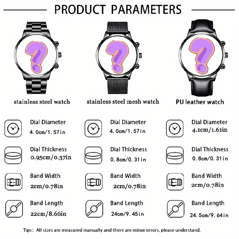 Kotak Misteri, 2 Buah Acak, Jam Tangan Kuarsa Dial Bulat Pria Hadiah Ulang Tahun Terbaik, Natal, dan Hari Jadi