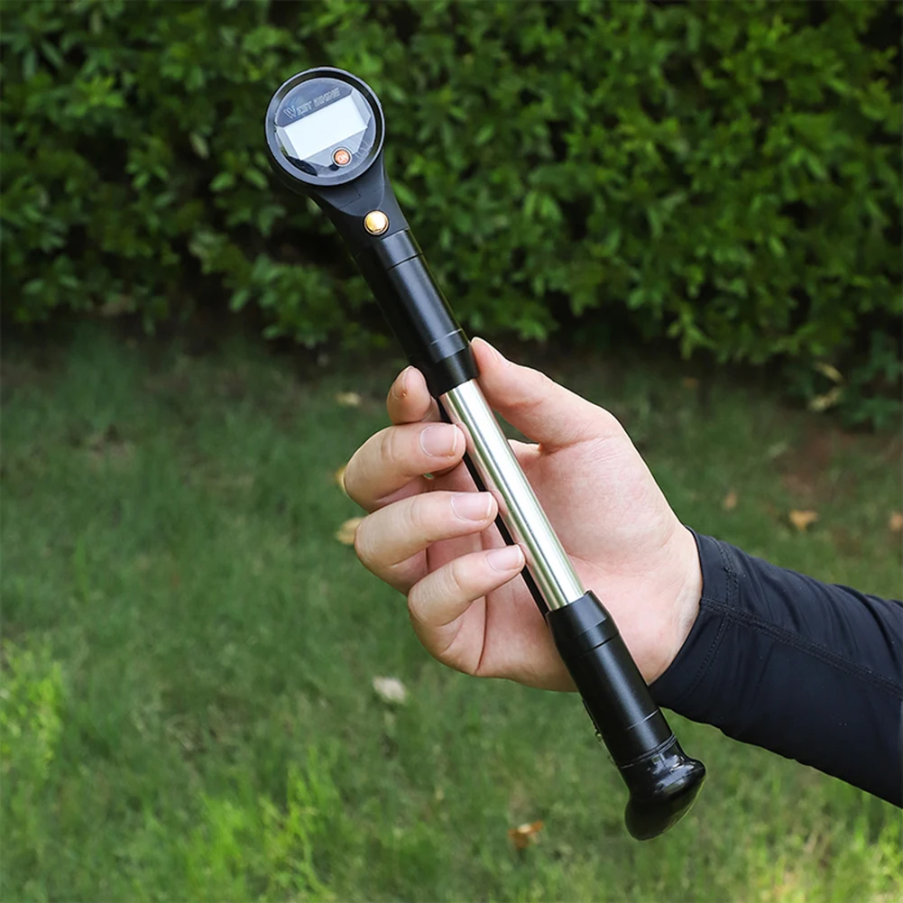 

Насос передней вилки велосипеда WEST BIKING с цифровым манометром для задней подвески вилки велосипеда MTB 320PSI, воздушный амортизатор высокого давления