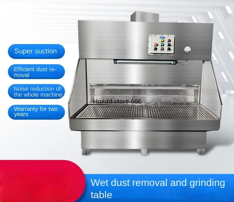 Dry and wet grinding table Dusting and vacuuming table