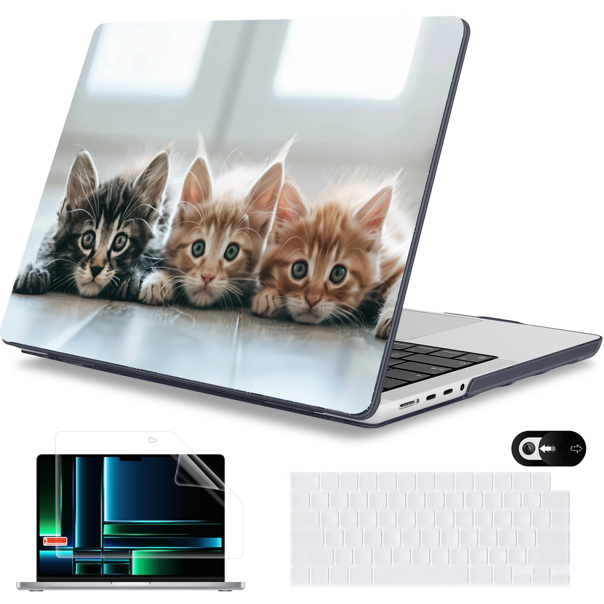 Cute Cat laptop case for  macbook pro 14 m4 case  MacBook Air M4 A3240 A3241 Case For Macbook Air 13 A2337 M1 Pro 13 Pro 16 M4