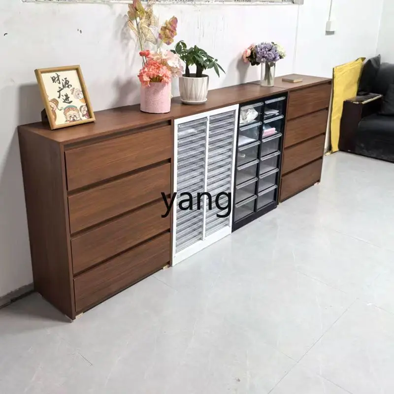Ltt solid wood medieval manicure cabinet display storage cabinet nail polish glue cabinet storage floor