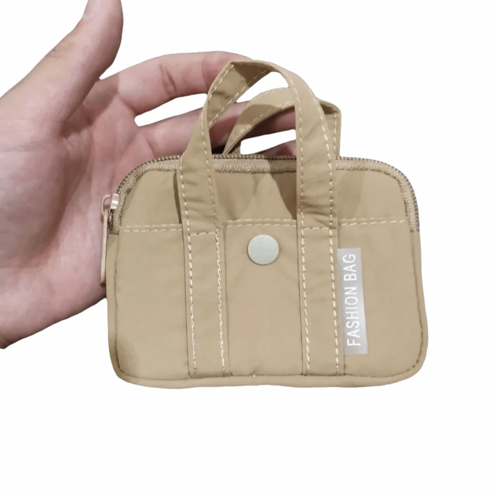 

Portable Nylon Coin Purse Card Holder Zipper Pouch Men Wallet Bank Card Organizer Lightweight Mini Earphone Storage Bag Girls