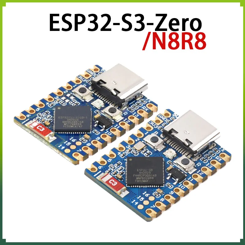 1-5-20pcs-esp32-s3-zero-n8r8-esp32-s3-mini-development-board-24ghz-wi-fi-ble5-bulit-in-4mb-8mb-flash-esp32-s3-supermini-module