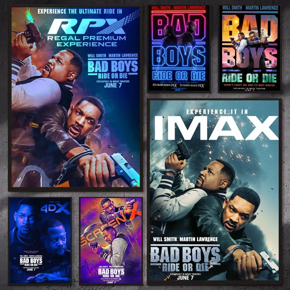 Movie B-Bad Boys Ride or Die Poster PP Wall Decor Posters Celebrity Art Prints Aesthetic Wall Art Bedroom Office Home Gift