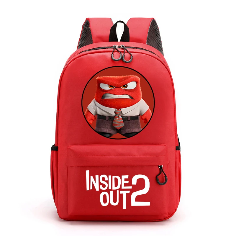 Inside Out 2 Children School Bag Kawaii Cartoon Printed Backpack Boys Girls School Supplies High Capacity Backpacks Kids Gifts