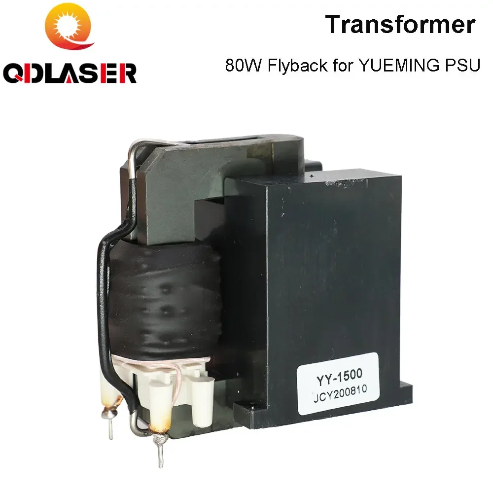 

QDLASER High Voltage Flyback Transformer for YUEMING Co2 Laser Power Supply JG1500 JCY-1500