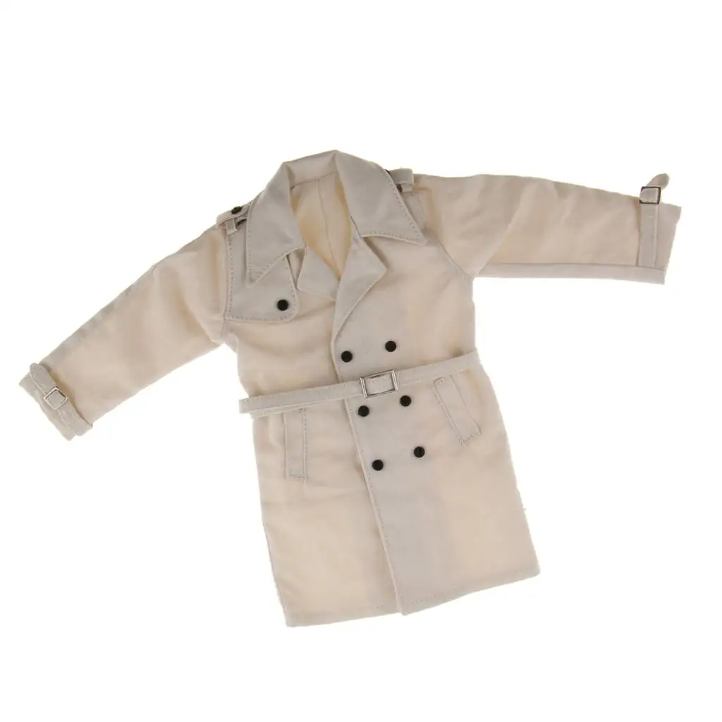 معطف واق من المطر مصنوع يدويًا بمقياس 1/6 لألعاب مثيرة مقاس 12 بوصة وجسم الدمية