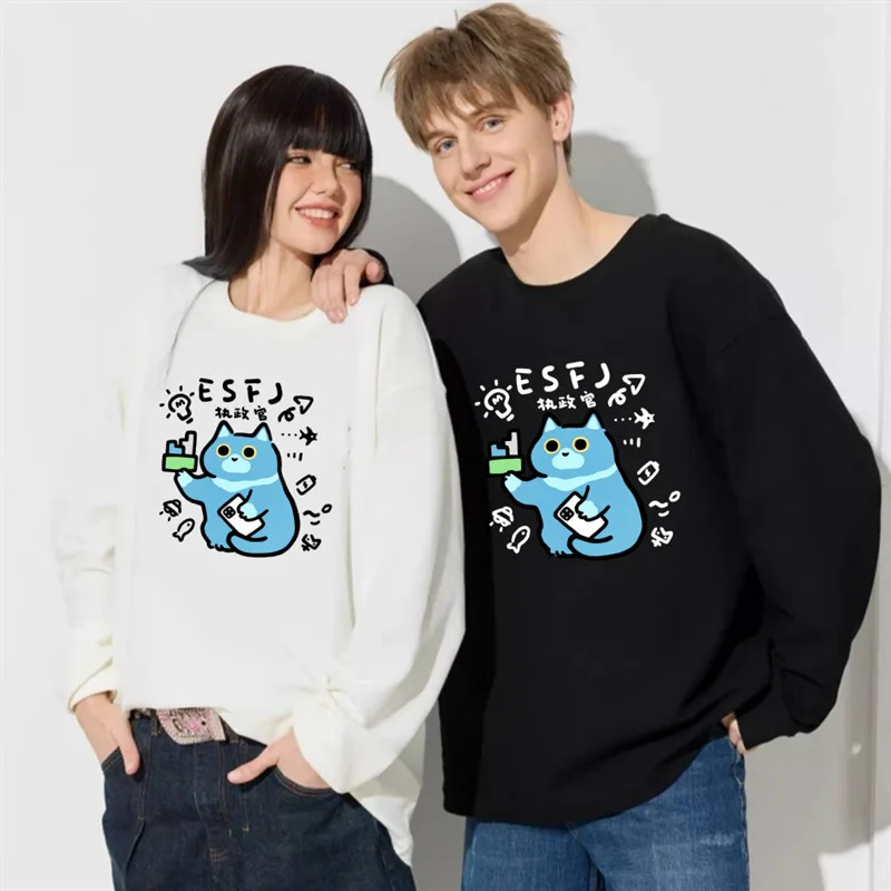 

ZAZOMDE High Street модная хлопковая футболка с длинными рукавами в уличном стиле, удобный топ унисекс для мужчин и женщин, повседневная одежда