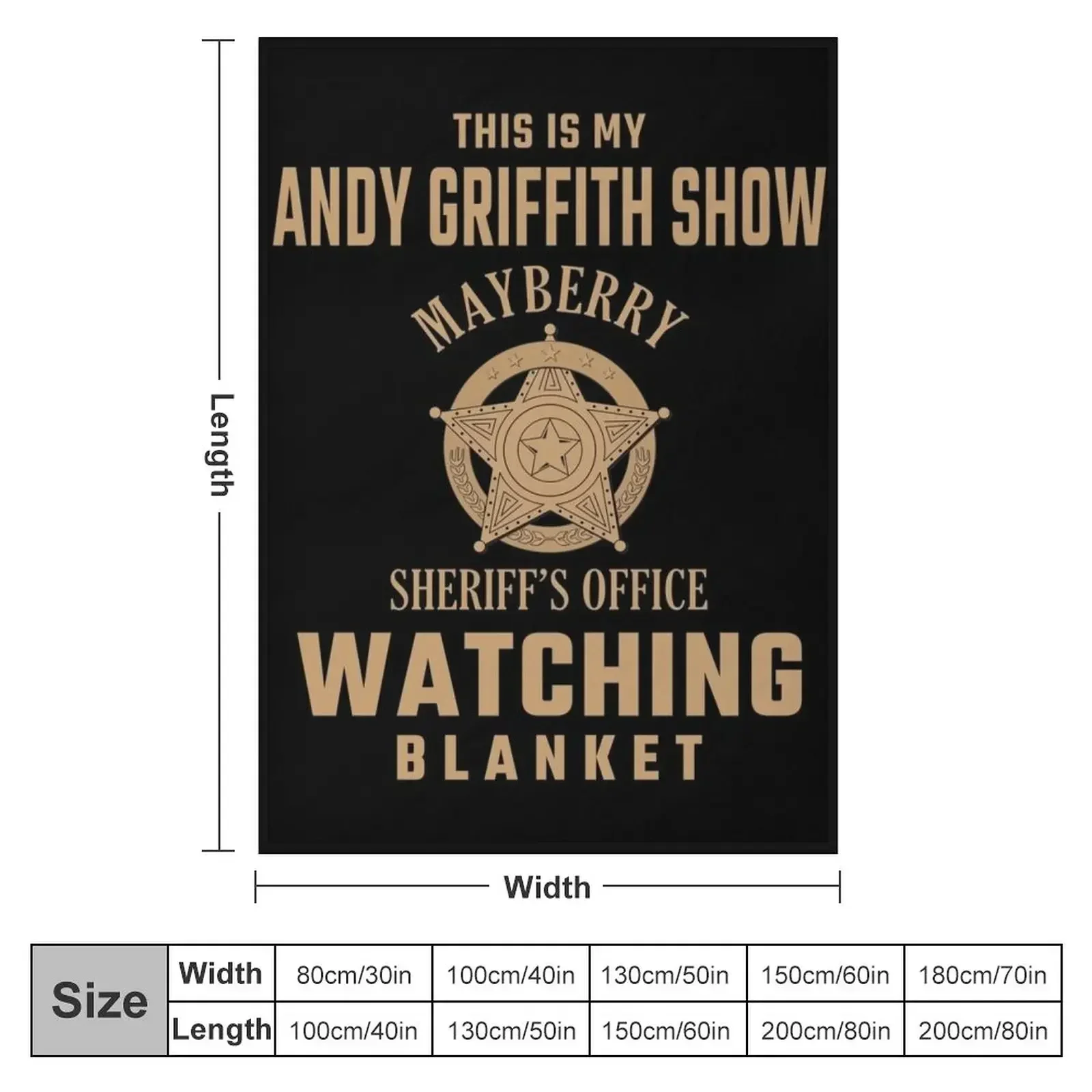 This Is My Andy Griffith Show Watching Blanket Funny Retro TV Throw Blanket Tourist Soft warm winter Blankets