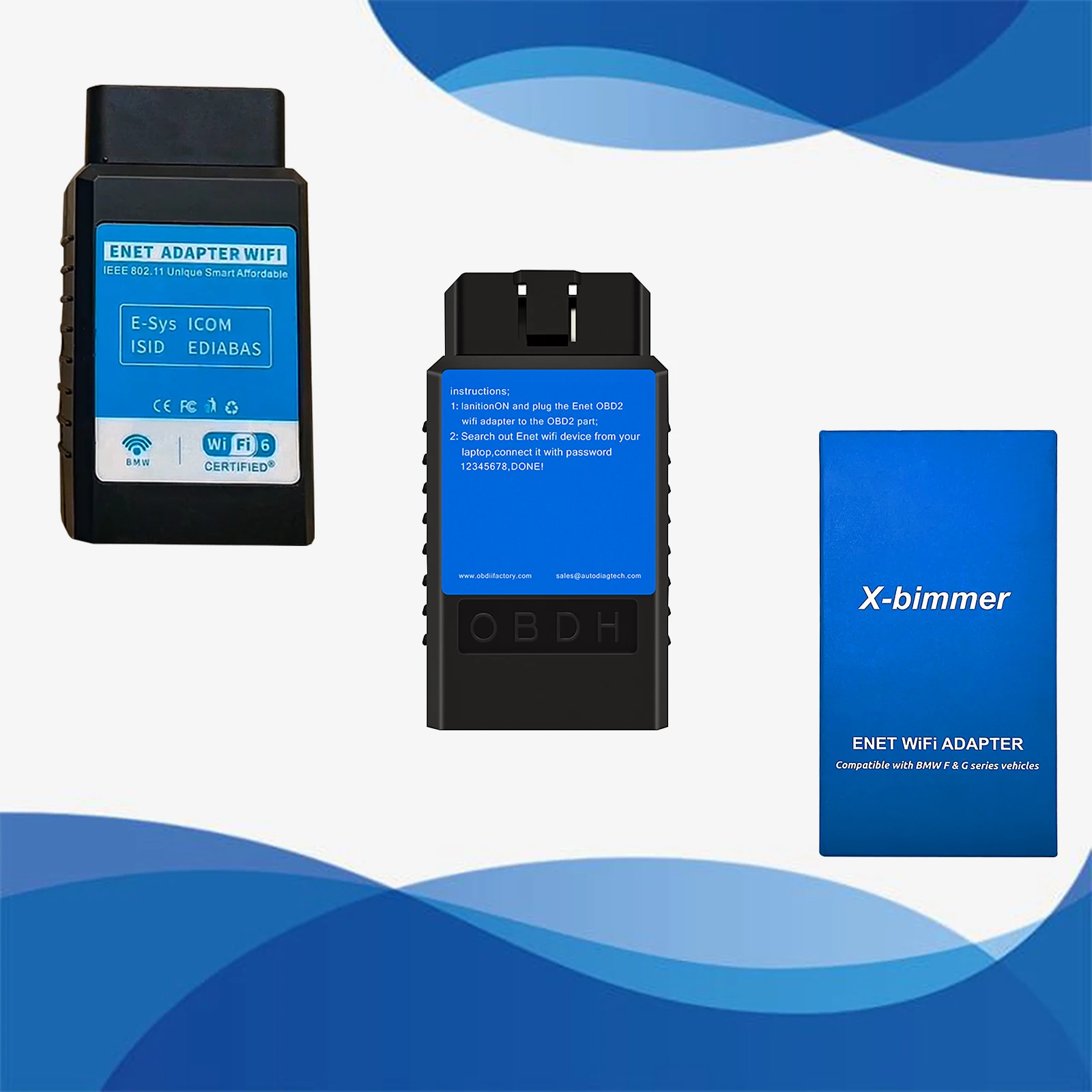 Enet Wifi Adapter for BMW F/G/I Series Obd2 Bluetooth Wifi 