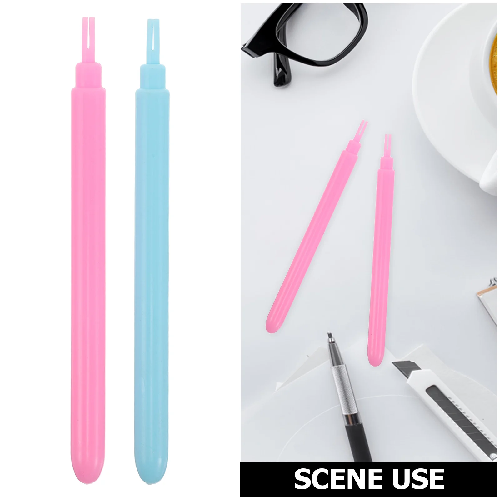 20 Stück Kunststoff-Quilling-Stift, lebendige Farben, ergonomischer Griff, einfaches Curling-Schlitzwerkzeug für DIY-Kartenherstellung, Kunsthandwerksprojekte