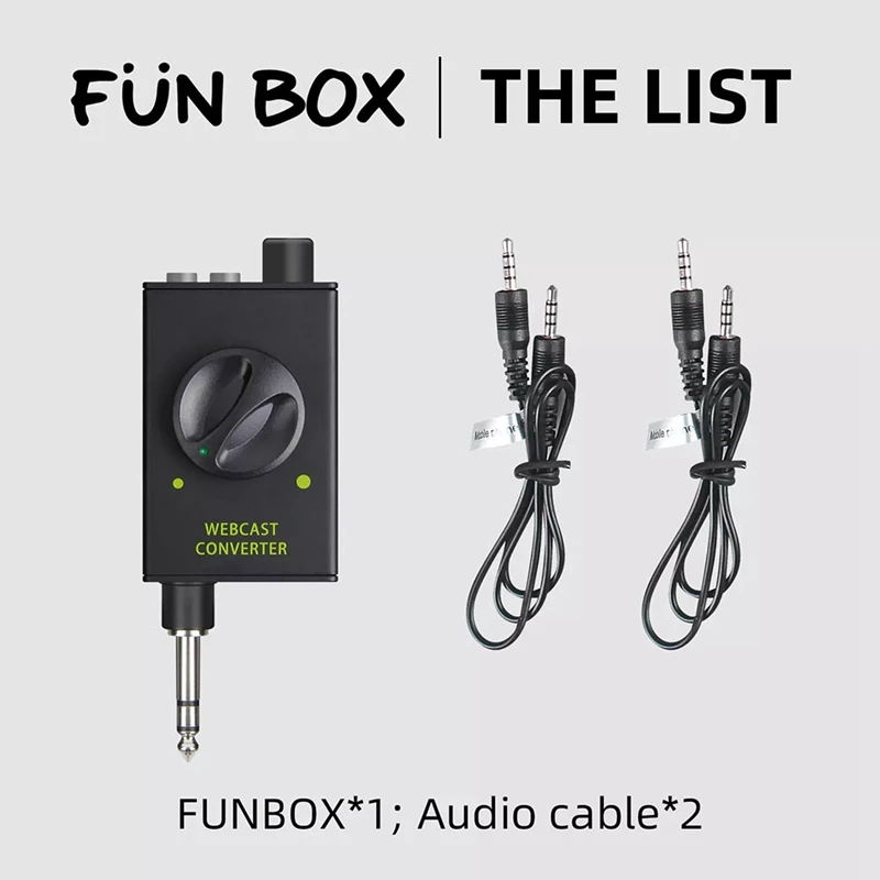 Kotak suara pertandingan langsung konverter Audio kartu suara untuk penampilan panggung siaran/perekaman Studio/Karaoke