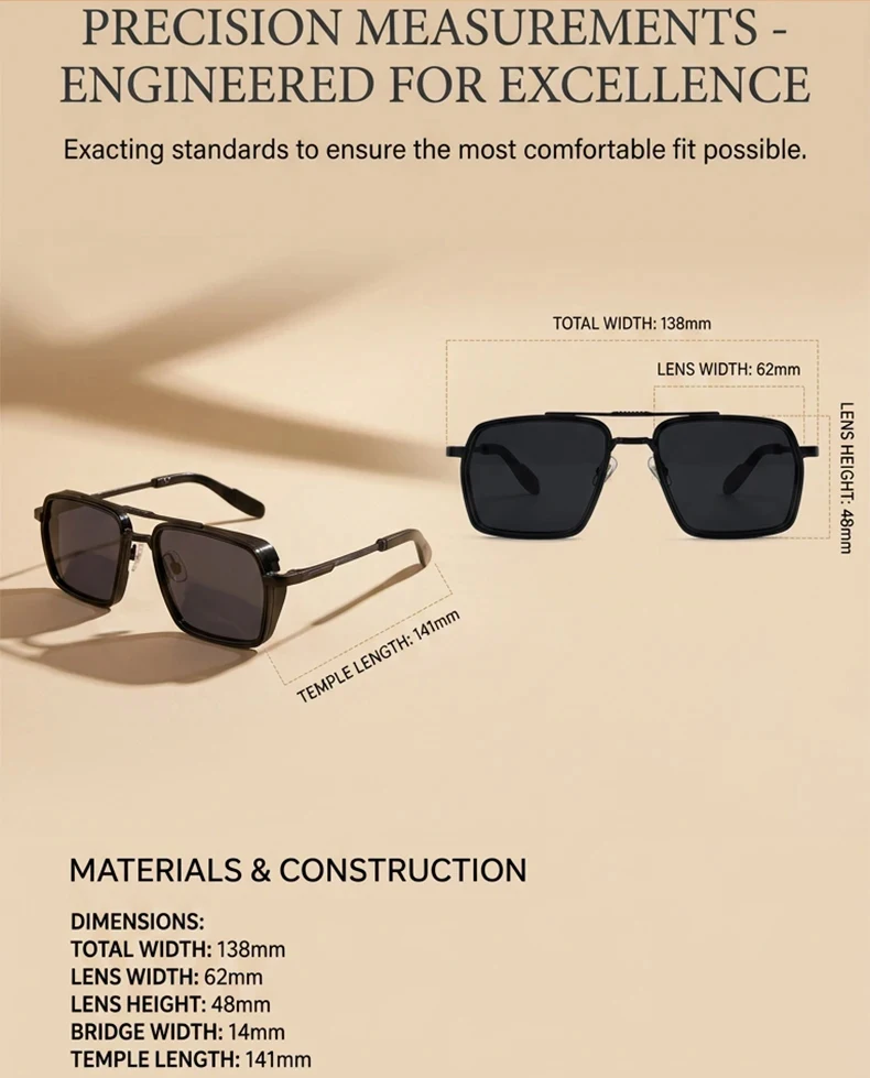 Men's Luxury Alloy Frame Steampunk Shades Alternate Color Option