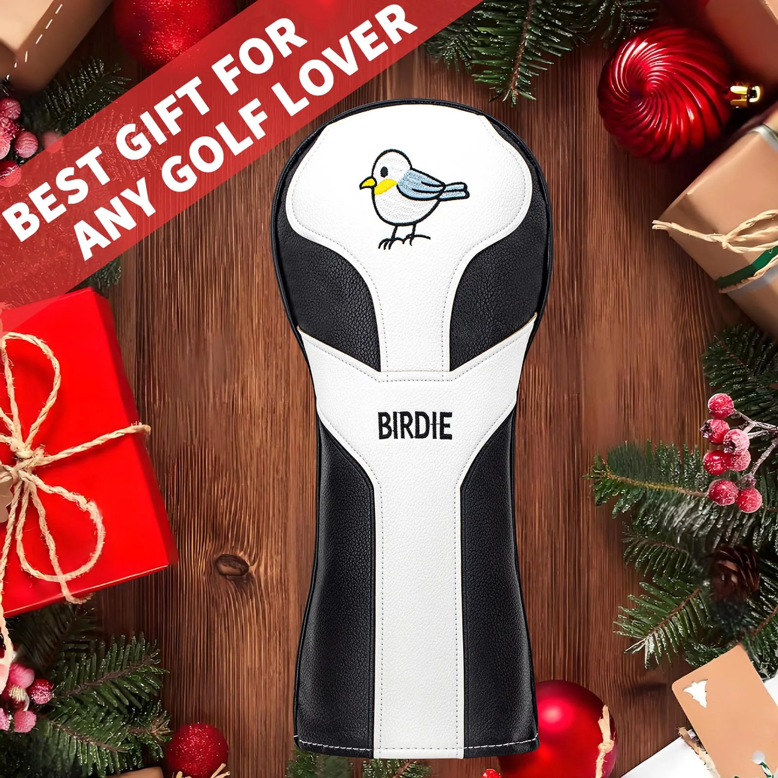 Playful Patterned Golf Driver Guard, Hand‑crafted Look Accessory For Course Usage