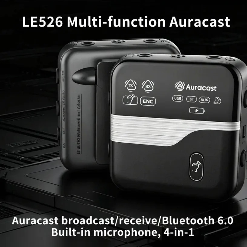 Wireless Audio Transmitter Receiver Bluetooth 5.4 Adapter Dongle Kit for TV Speaker Earbuds Headphones Hearing Aid Streaming
