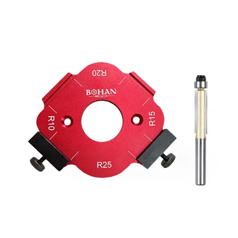 ABRW-Router Corner Radius Template Corner Radius Jig Router Template Round Corner Jig Template Reusable 30-50R