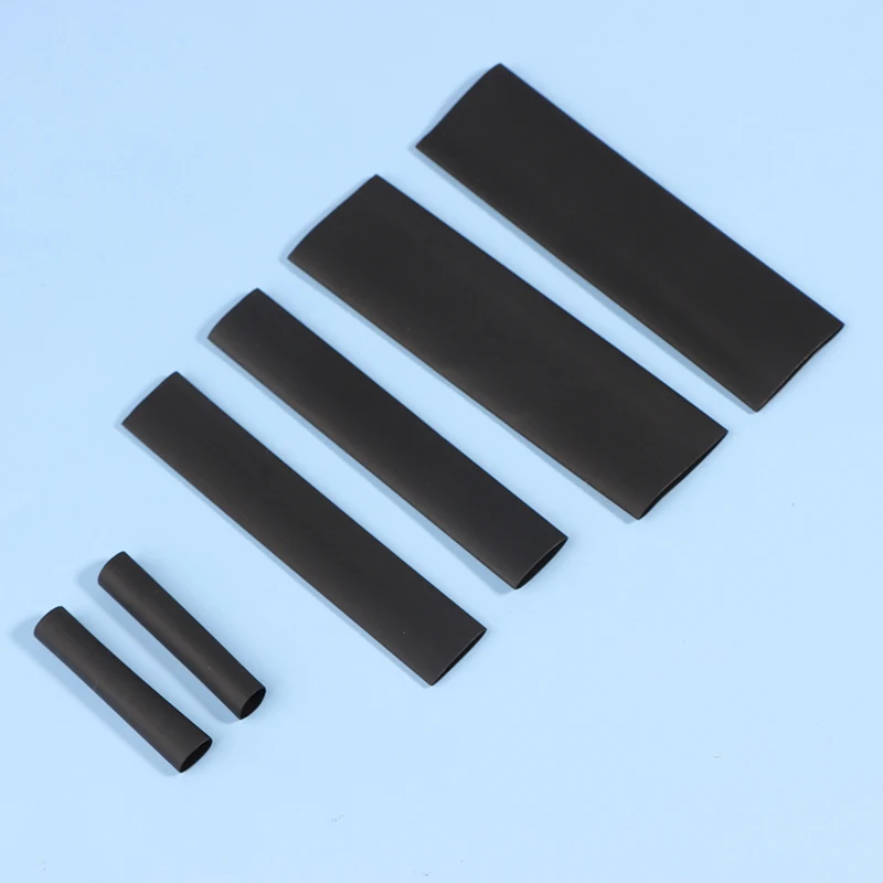 High-Quality Black Heat Shrink Tubing, Thermal Resistant Cable Protector, Wire Wrapping Sleeves