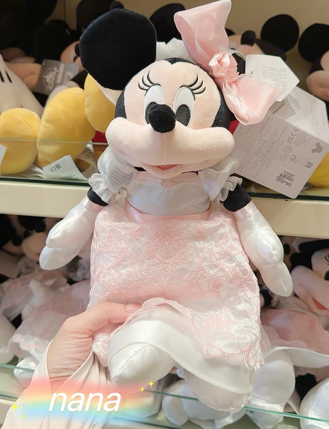 Hong Kong Disneyland Mickey and Minnie Wedding Dress Doll Gift Cartoon Soft Toy Couple Doll