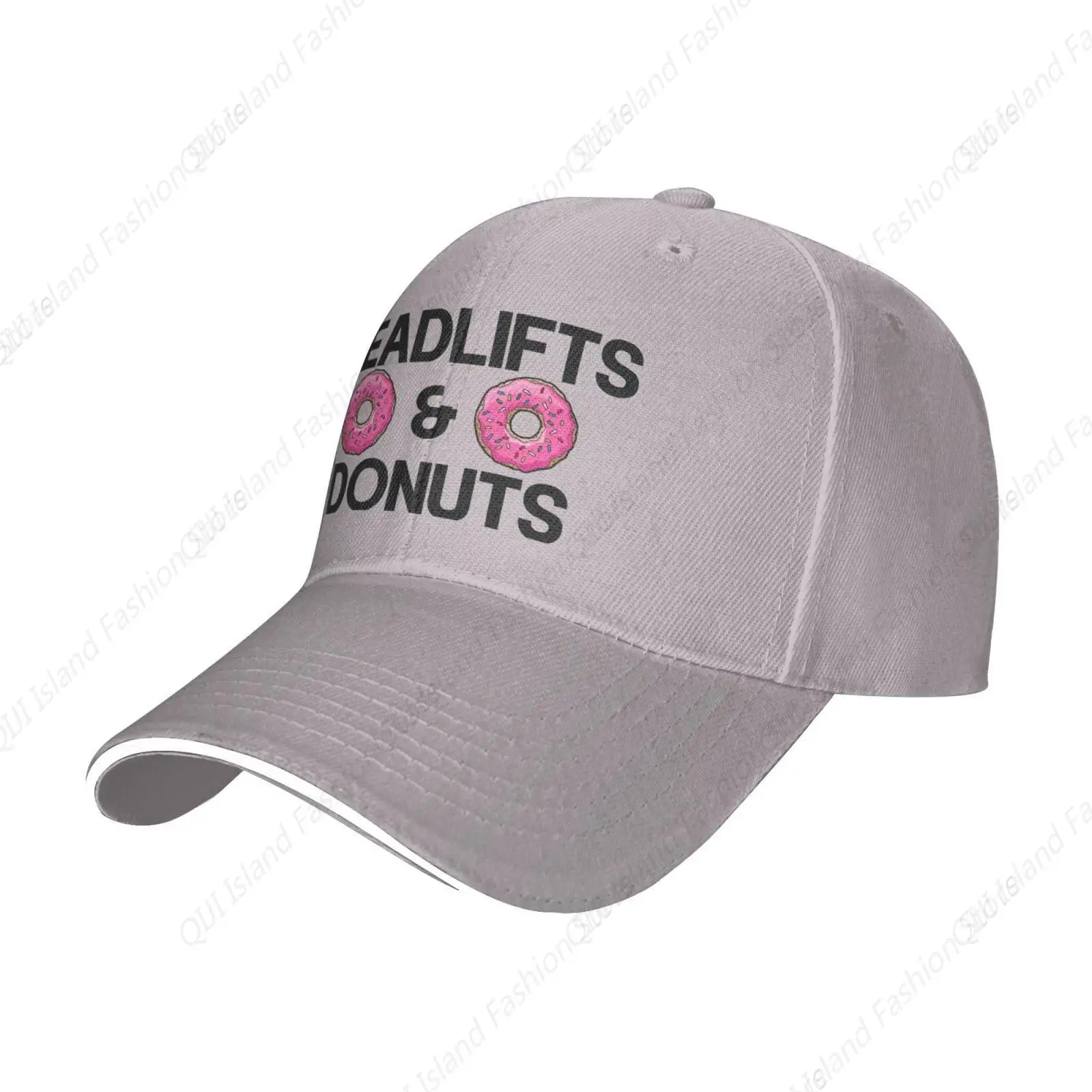

Deadlifts And Donuts Baseball Cap Trucker Sandwich Brim Hat Adjustable Unisex Fashion Sports Outdoor Travel Daily