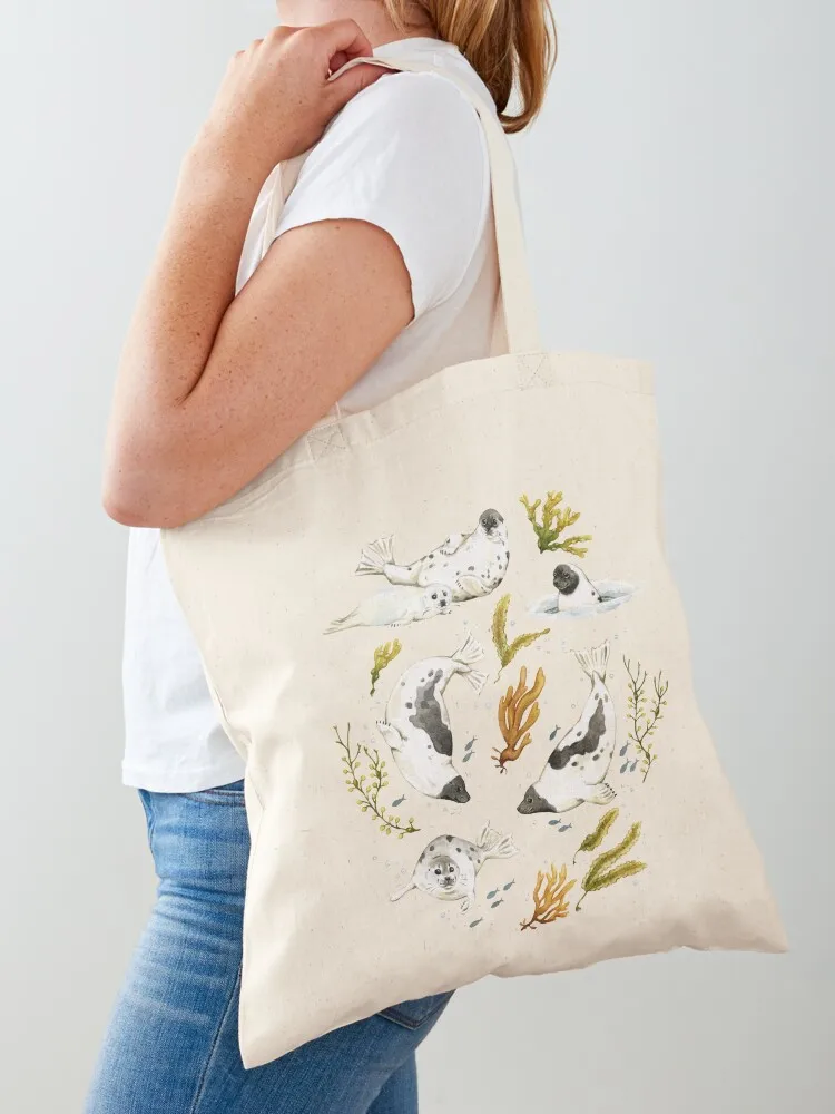 

Harp Seals Tote Bag Handbags women large tote custom