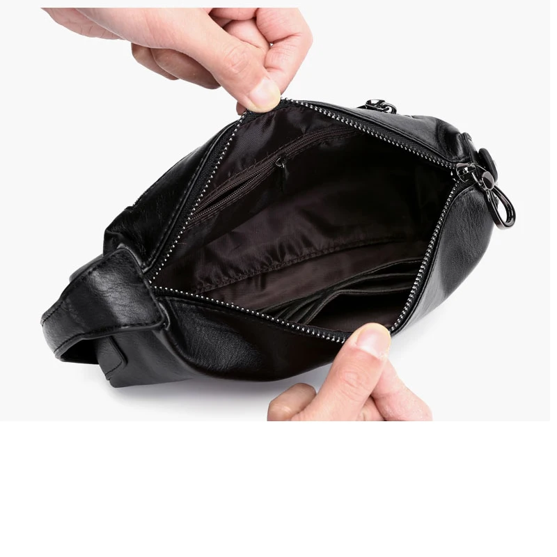 Cartera de cuero genuino para hombre, cartera de mano delgada con cremallera larga, monedero con tarjetero, bolso para teléfono