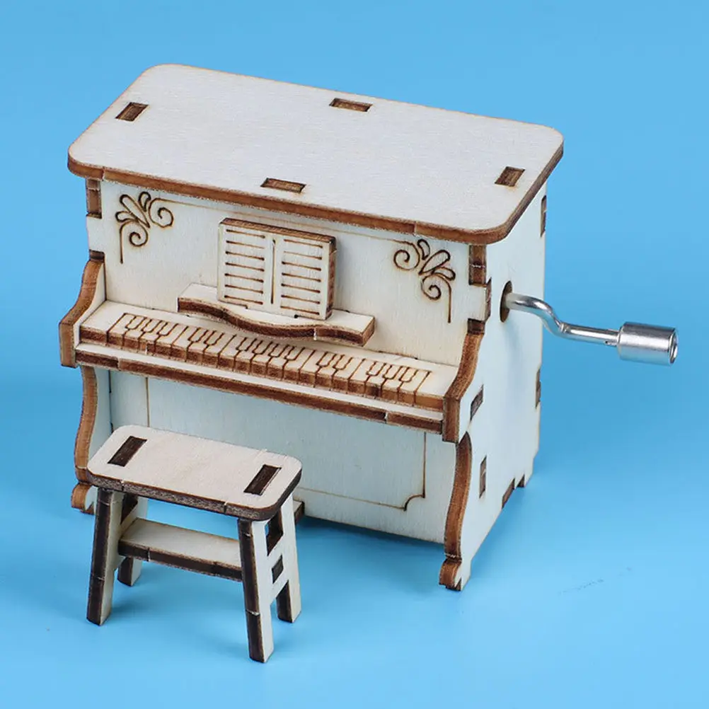 

Unique Wooden Assembling Musical Box Children Plaything High-Quality Material First-Class Cutting Technology Musical Box