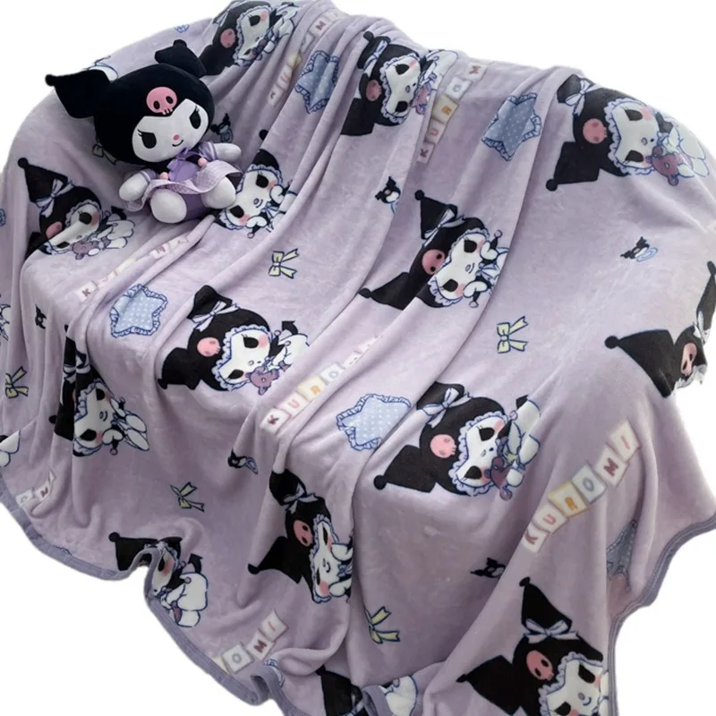 سانريو مرحبا كيتي كورومي ميلودي الكرتون الوجهين أريكة عربة سيارة تكييف الهواء بطانية مكتب قيلولة غطاء بطانية #5