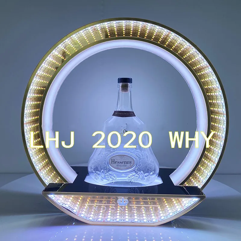 

China Wholesale LED Lighted Champagne Bottle Glorifier Reflect mirror Fulcolor Rechargeable