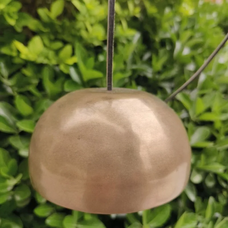 Brass Wind Chime Nepal Handmade Meditation Retro Hanging Bowl Yoga Sound Healing Outdoor Chimes Percussion Musical Instrument