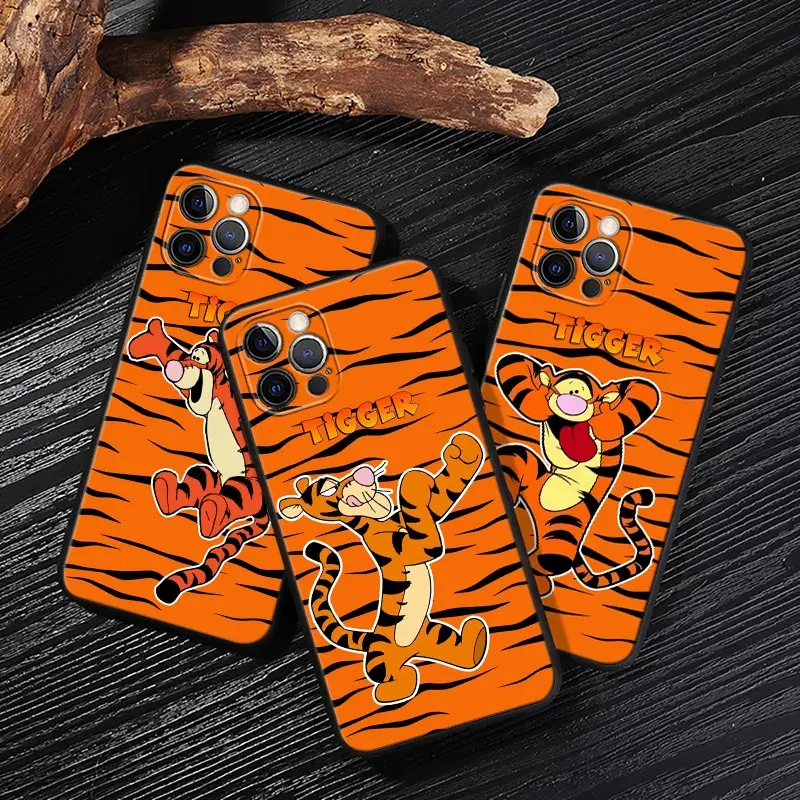

Tigger Cartoon Case For iPhone 17 16 15 14 13 12 11 Pro Max Plus Winnies The Pooh Back Cover For iPhone 17 Pro 17E Air 16e Funda