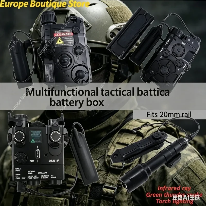 OGL DBAL-A2 PEQ-15 Battery Container Green Target Laser Scout Light Fast Strobe Tail Remote Switch Combat Parts