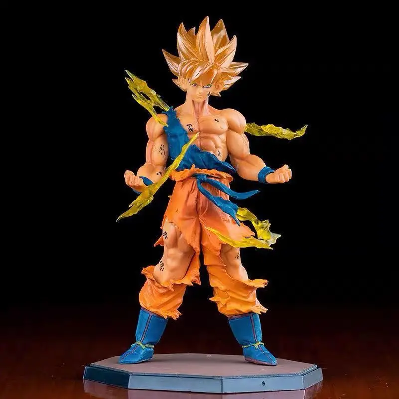 Dragon Ball Super Saiyan Cartoon Cute Figure Model Personality 2D Doll Toy Desktop Ornament Animation Peripheral Wholesale view 2