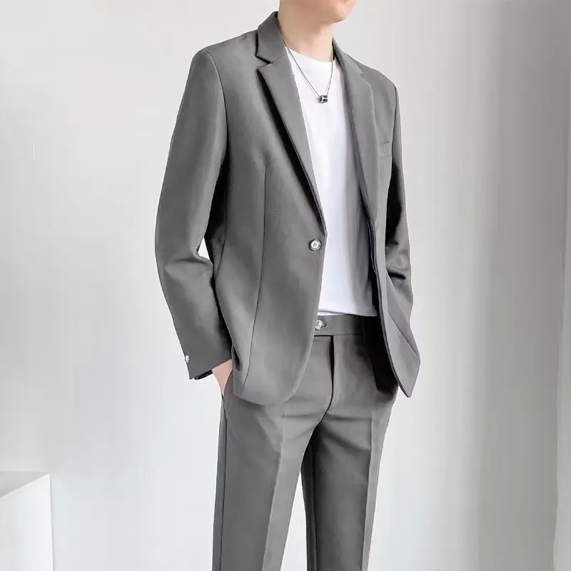 G731817 Terno formal profissional, Jaqueta Slim Fit coreana, Vestido de noiva do noivo, Terno pequeno