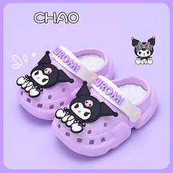 Sanrio Hello Kitty Slippers Anime Cartoon Kuromi Cinnamoroll Summer Indoor Slipper Home Non-Slip Flip-Flops Children Girl Gifts