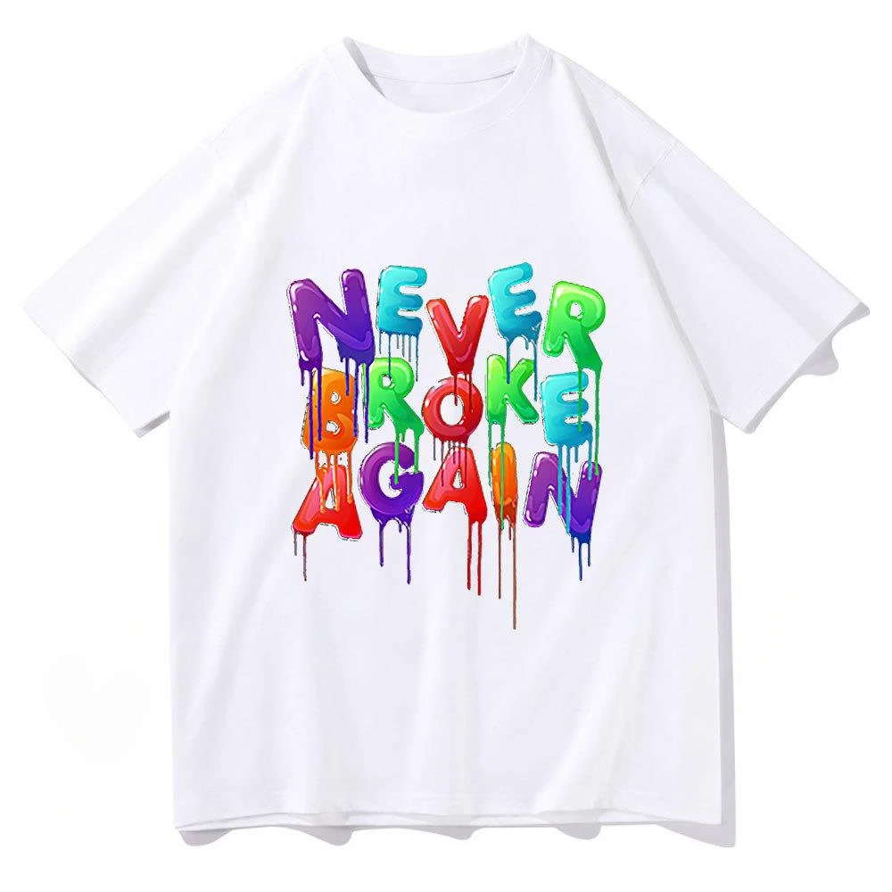 Rapper Youngboy Never Broke Again hip hop Harajuku Korean trend casual fashion street wear men and women universal T-shirt