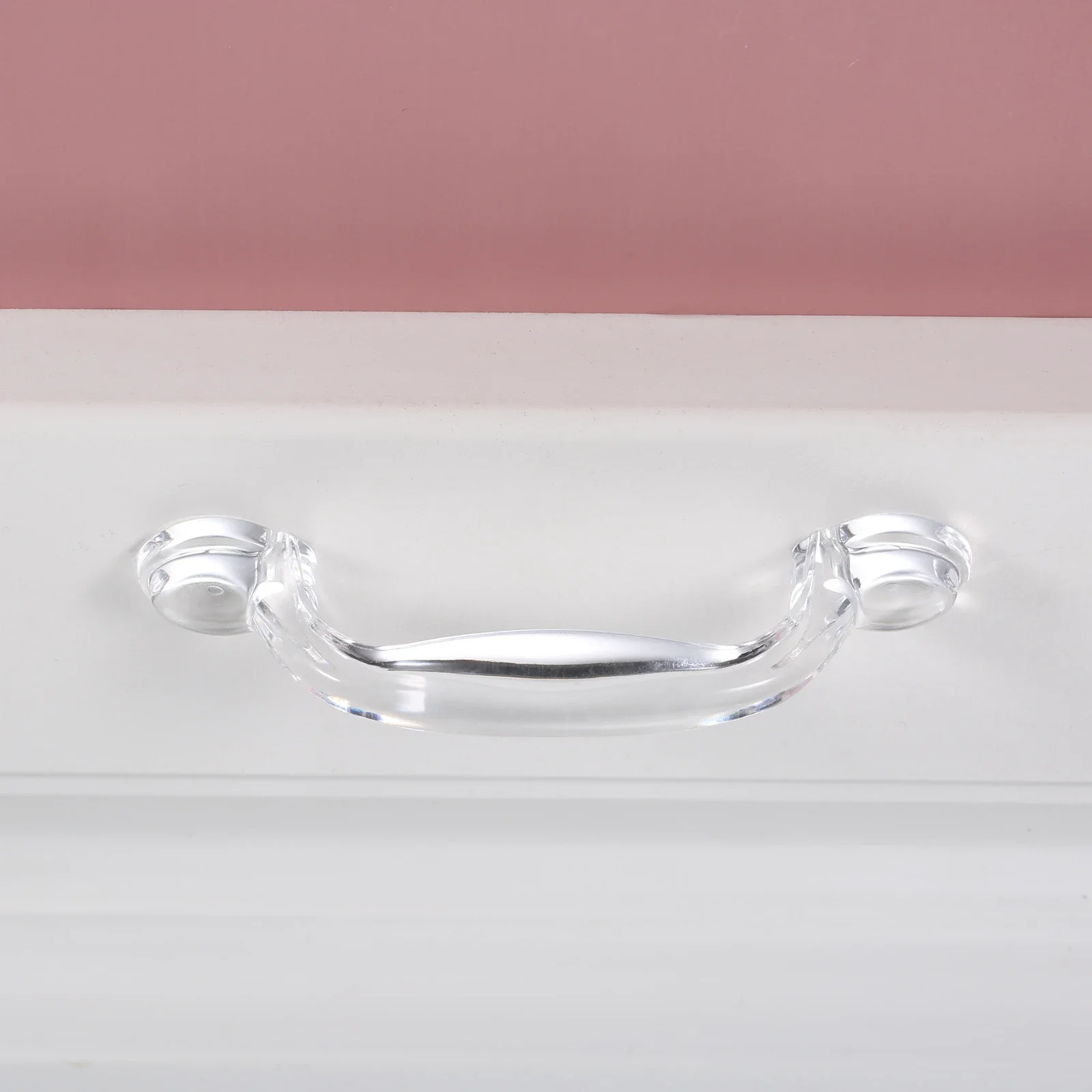 1pc Clear Acrylic Handle Transparent Pull Crystal Furniture Knob 82/95mm for Jewelry Box Wine Case Gifts Decor Cabinet Drawer