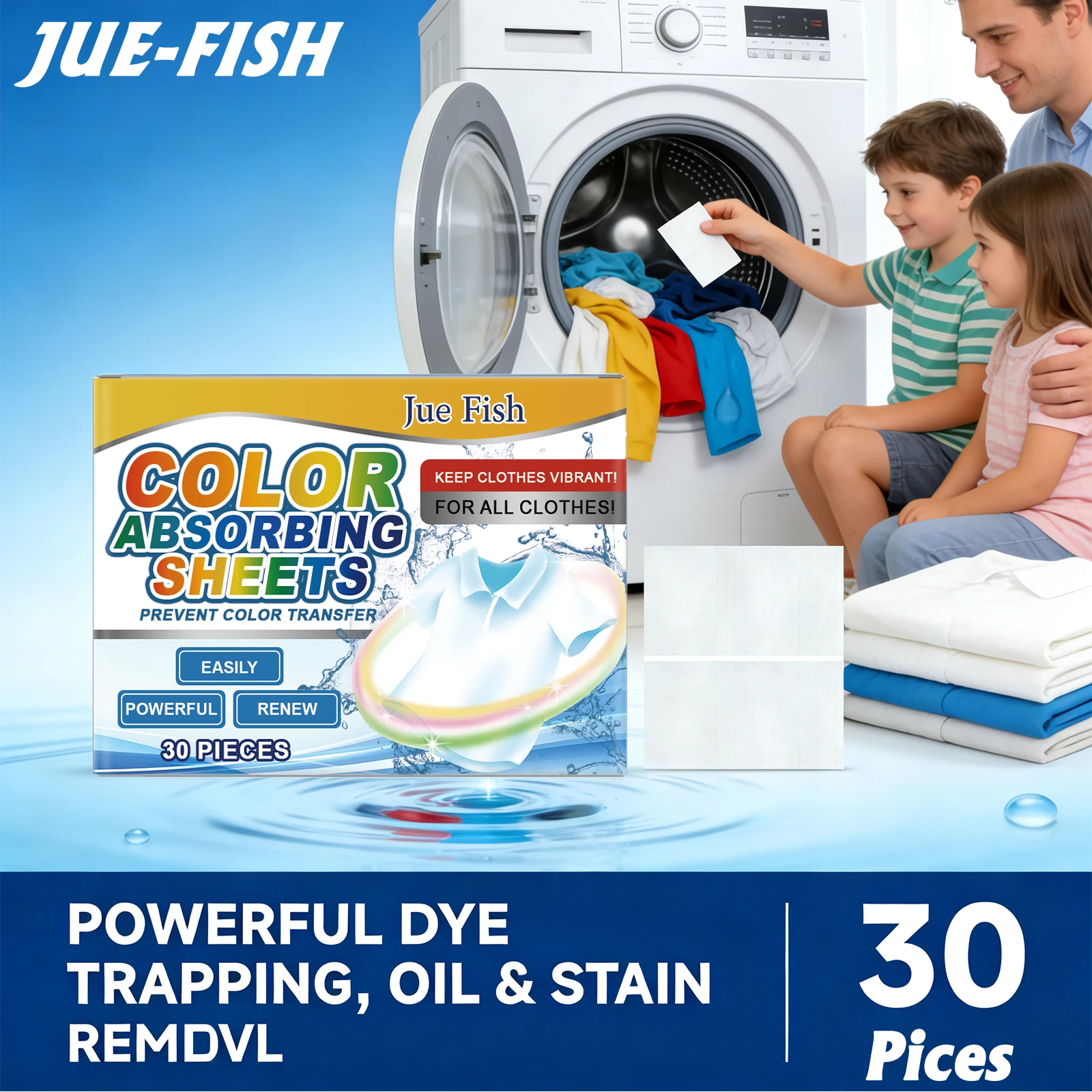 Anti Dyeing Laundry Absorbing Sheet Removing Stains Highly Efficient Color Absorption Prevent Cross-Dyeing Color Absorbing Paper