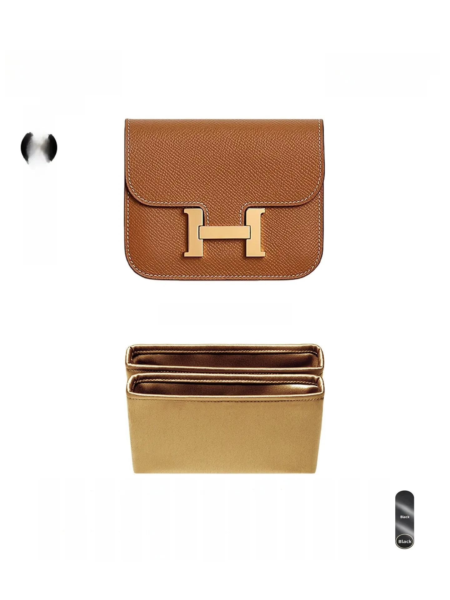 

Acetate Satin Inner Bag for Hermès Constance Bag 3D Support Storage Organizer Universal Simple Sle Home Storage Accories