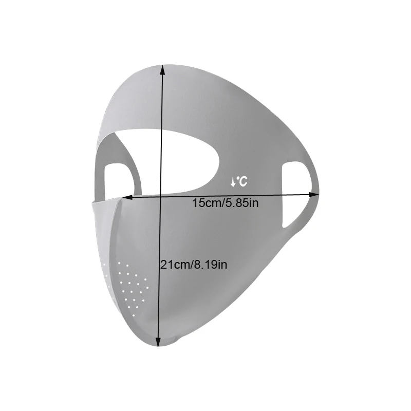 Full Face Mask Summer Sun Protection Breathable Elastic Facekini Image 2