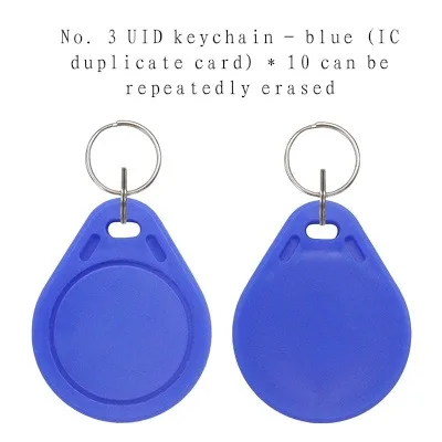 

10/50/100 Pcs Blue 13.56 MHz UID/CUID Access Card Key Fob Rewritable ABS/PVC/PET/Pure Copper Coil Door Lock Authorization Card