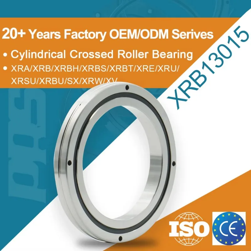 XRB13015UUCC0P5 High Precision Chrome Steel Cross Roller Bearing RB13015 Industrial Robot Turntable Slewing Bearing 130*160*15mm