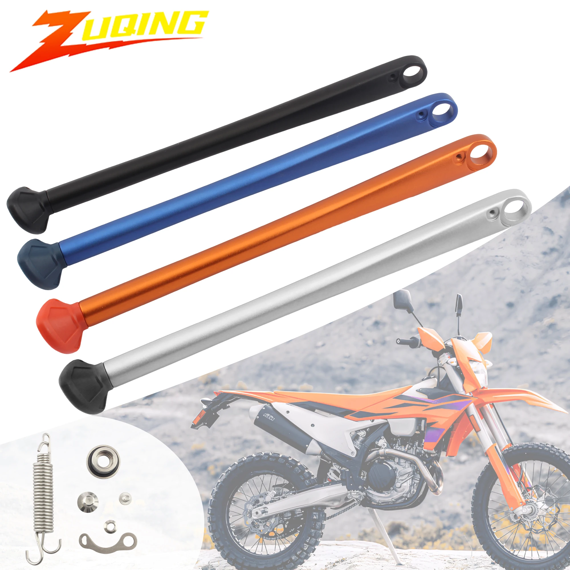 

For KTM Motorcycle 38cm Parking Side Stand Kickstand With Spring Kit XC XCW XCF XCFW EXC EXCF 125 200 250 300 350 450 500 530