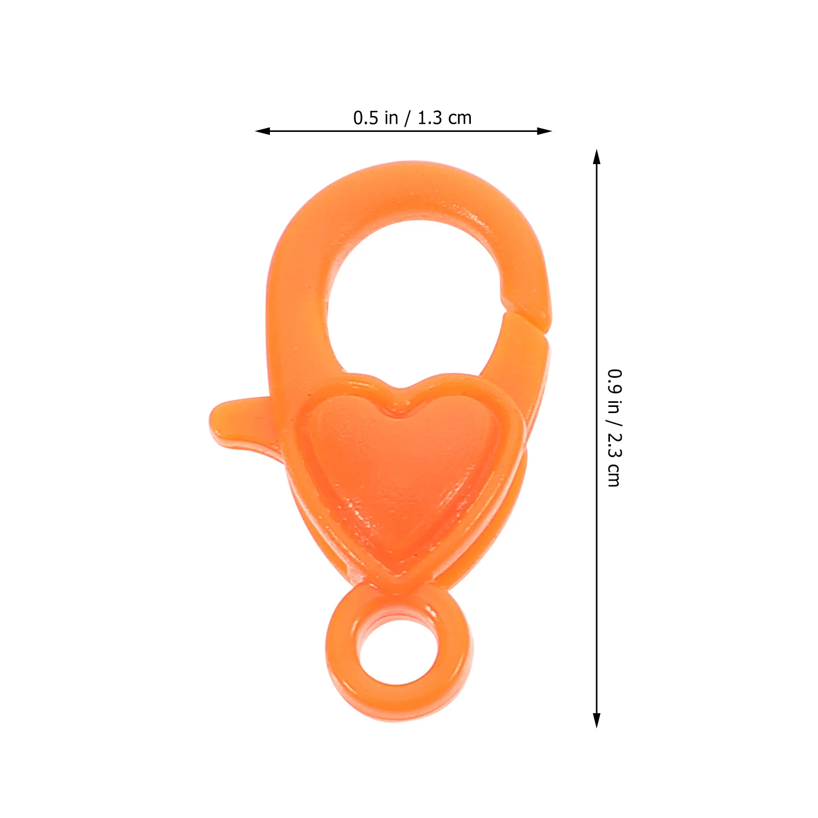 50개 하트 디자인 랍스터 클라스프 내구성 있는 주얼리 클라스프 팔찌 목걸이 DIY 액세서리 주얼리 제작 키트 목걸이 클라스프