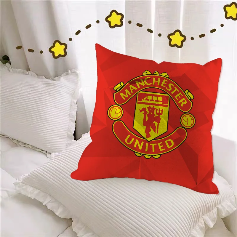 Cushion Cover Pillow Cover Pillowcase Decorative Pillows Manchester U-united Fc Decorative Pillowcases 45x45 Cushions Covers