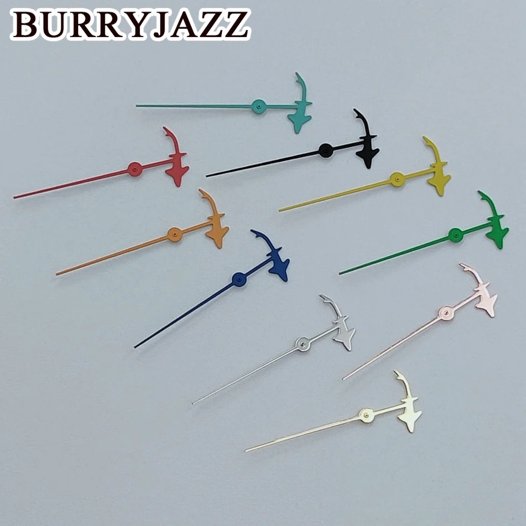 BURRYJAZZ NH35 NH36 NH38 7S26 7S36 4R35 4R36 นาฬิกามือสองสีดํา Rose Gold สีฟ้าสีเขียวสีแดงสีส้มมือสองมือ