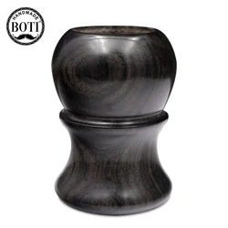 Boti Brush nano ebano manico da barba bagnato strumenti per la pulizia della barba da uomo di alta qualità Kit da barbiere
